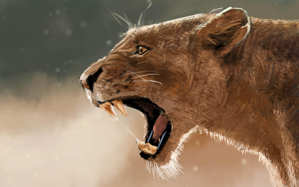 Roar (study based on a pkoto) 30 minutes