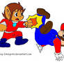 Alex Kidd vs Super Mario