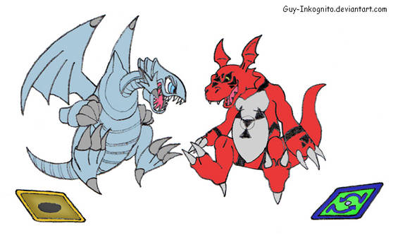 Toon Dragon vs Guilmon