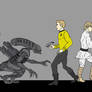 Kirk and Skywalker vs Xenomorphs