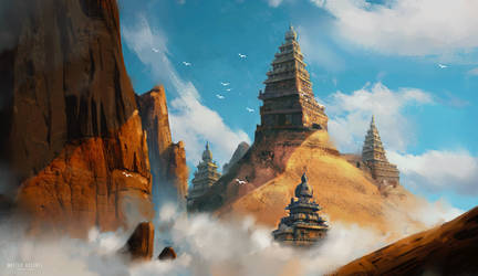 Temple on the clouds