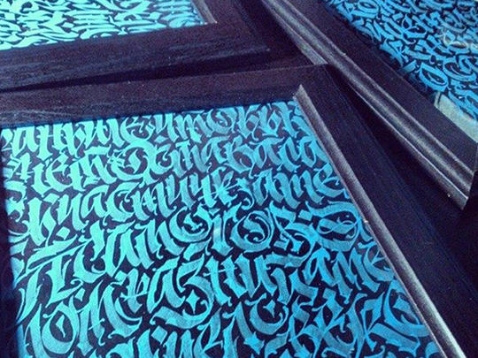 Letters Blue Calligraphy by calligraphymasters on DeviantArt