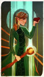 Dragon Age Companion Card: Clarisa Surana by FlockofFlamingos