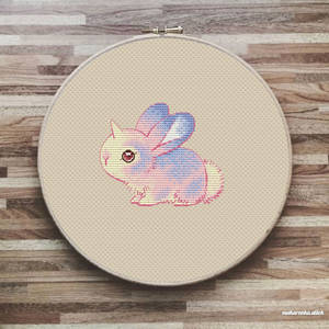 Junicorn Bunny cross stitch Free Pattern