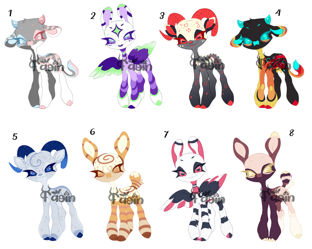 Hooved Character Hooved Batch #1 by FaoinRose on DeviantArt