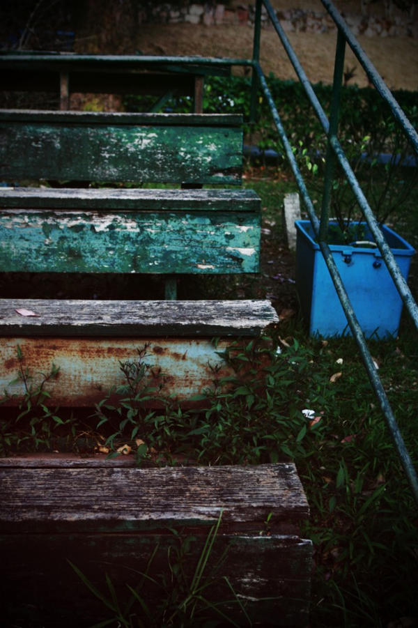 Death bench in a small stadium by miszpinay on DeviantArt