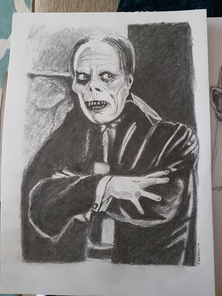 Pencil drawing Phantom of the opera by Jaydanzig on DeviantArt