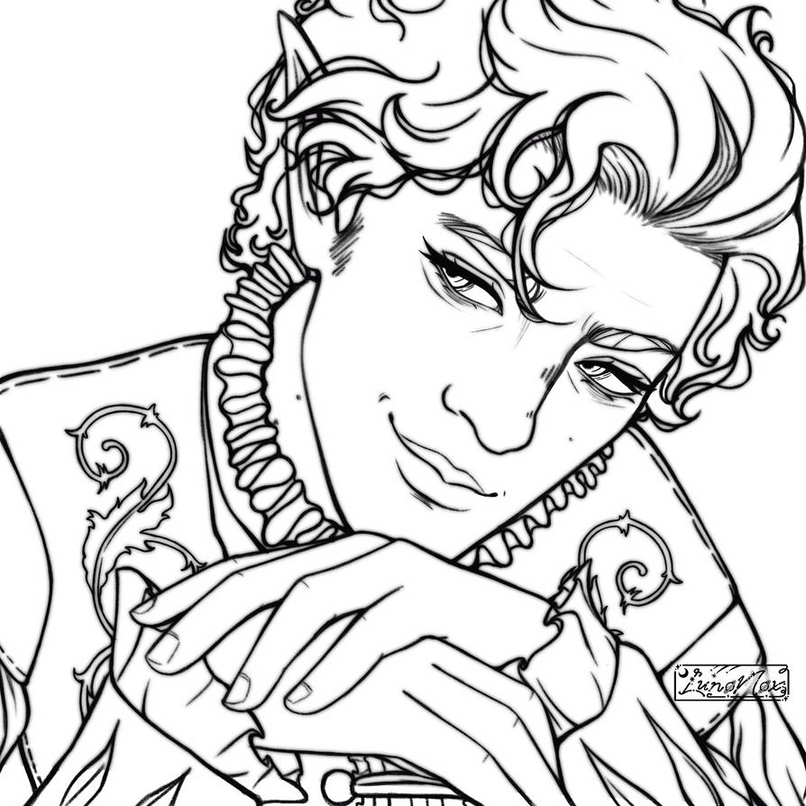 BG3 Astarion Outline by LunoNox on DeviantArt