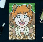 Squirrel Girl Sketch Card by RobDemersArt