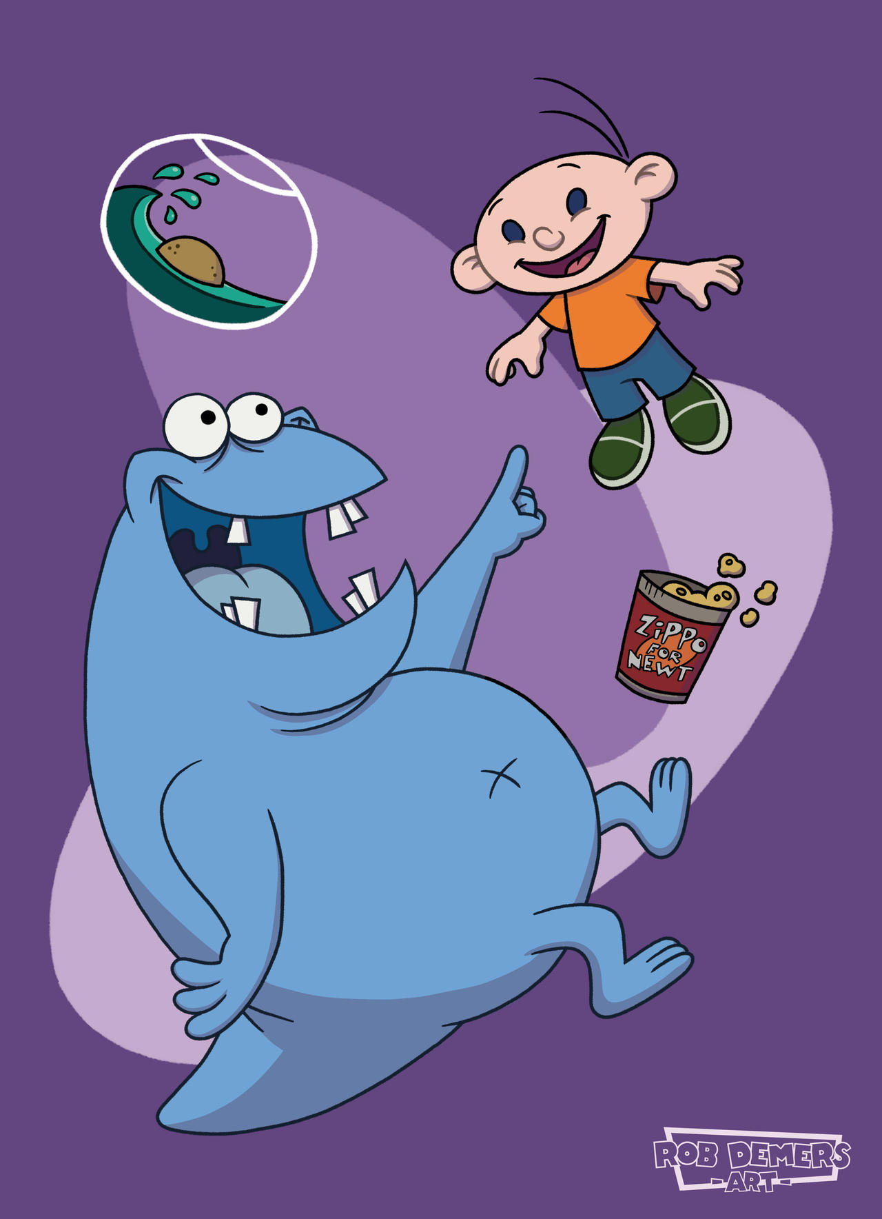 Ned's Newt by RobDemersArt on DeviantArt