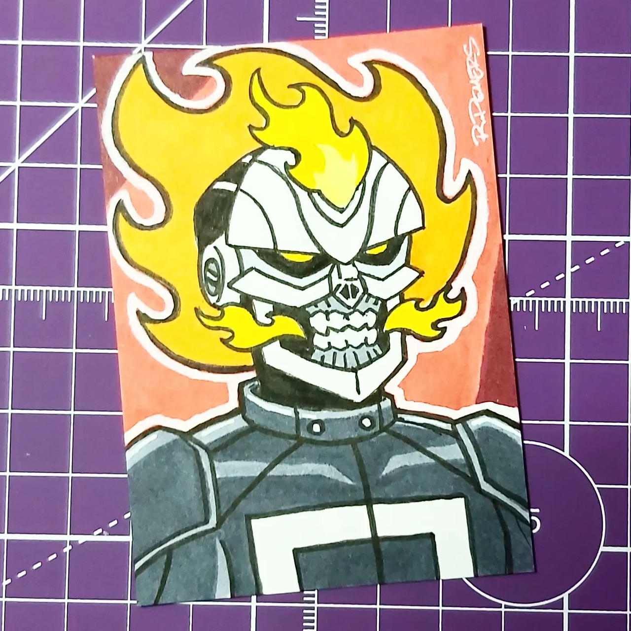Commission: Robbie Reyes Ghost Rider by RobDemersArt on DeviantArt