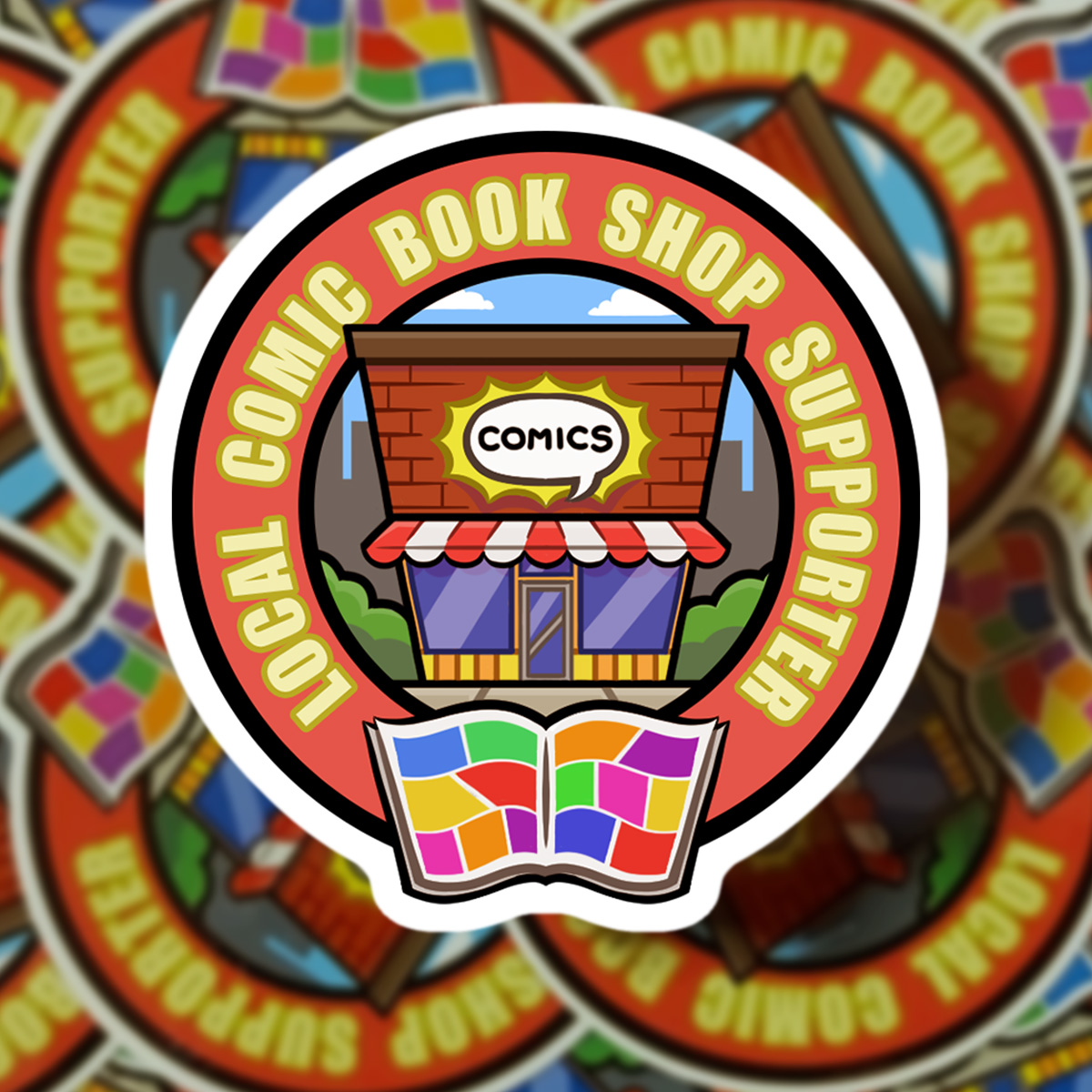 Local Comic Book Shop Supporter Stickers by RobDemersArt on DeviantArt