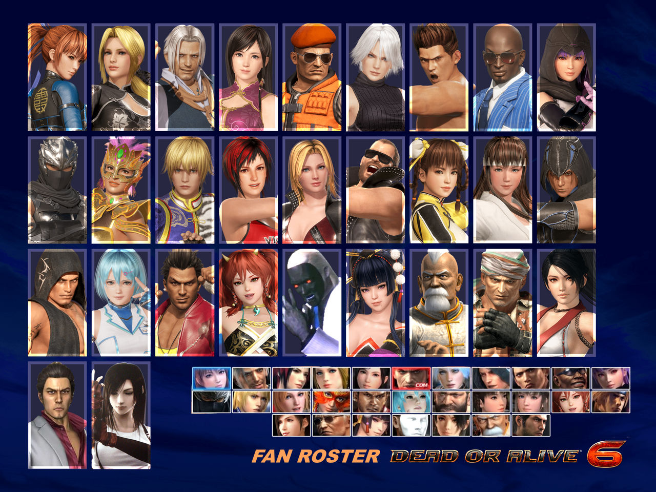 My DOA6 roster by zoobook on DeviantArt