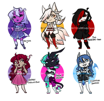 .:Adoptables: Monster Chibis [1/6 OPEN] :.