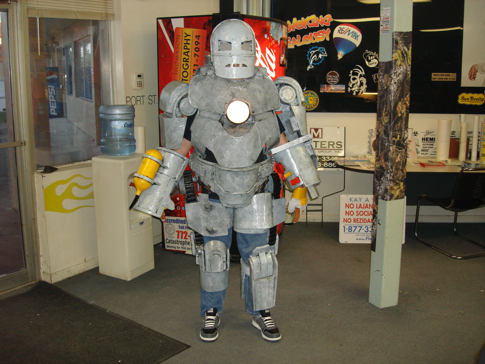 Paper Mache Iron Man Costume