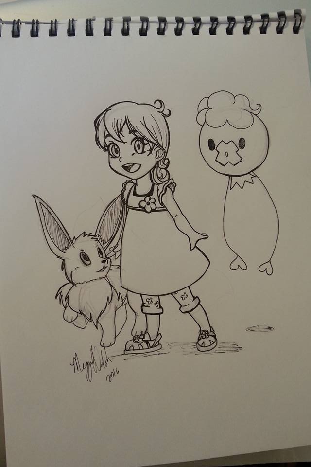 Little Samantha and pokemon