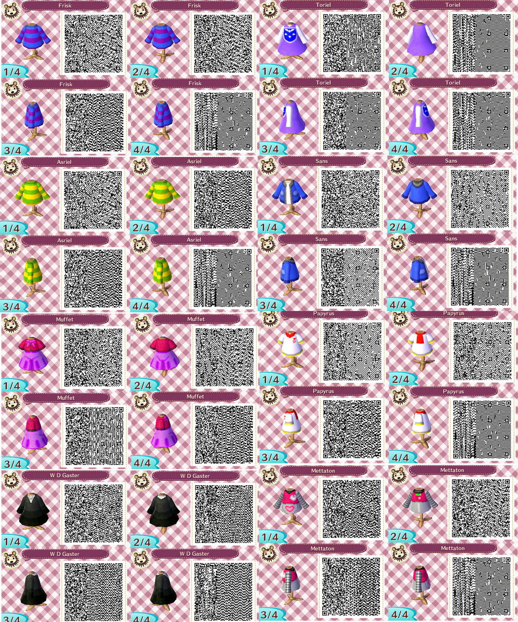 Undertale QR Codes Part 1 by ShibaruKokoro on DeviantArt