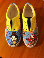 Mulan painted shoes