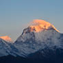 First light on Dhaulagiri