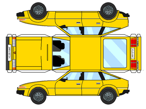 Rover SD1 3500 V8 Papercraft