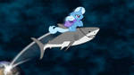 Shooting Shark (Trixie - MLP FiM Wallpaper) by GrapefruitFace1