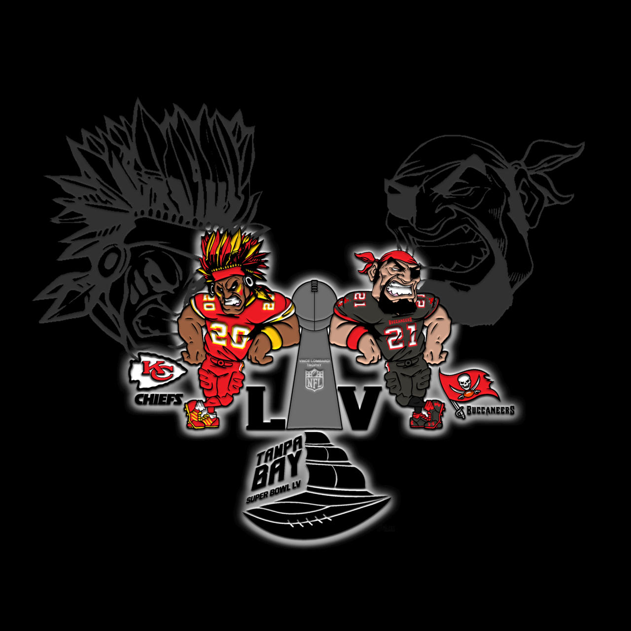 Super Bowl LV - Chiefs vs Buccaneers 2021 by Tony-Td4Six on DeviantArt