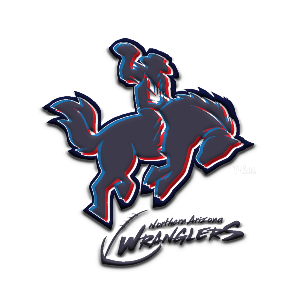 Deviantart Wranglers Northern Arizona Wranglers - Logo Graphic 2 by Tony-Td4Six on DeviantArt