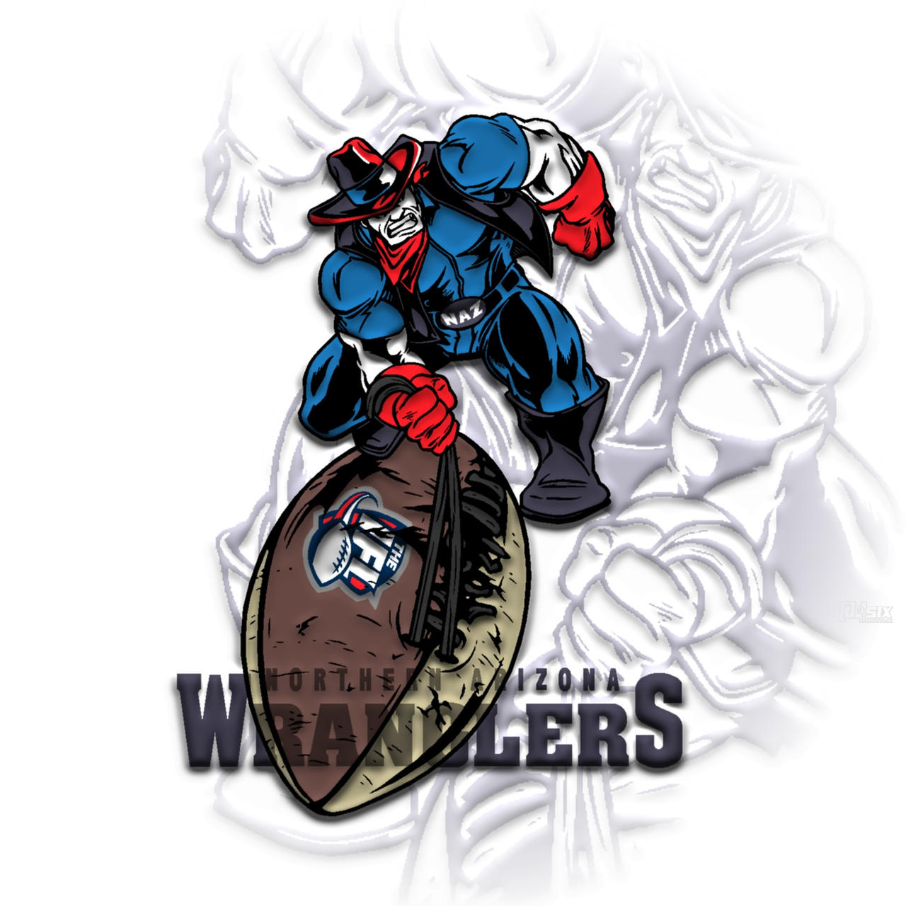 Deviantart Wranglers Northern Arizona Wranglers - Logo Graphic 1 by Tony-Td4Six on DeviantArt