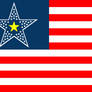 Libertarian United States flag.