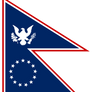 Nepal styled US flag.