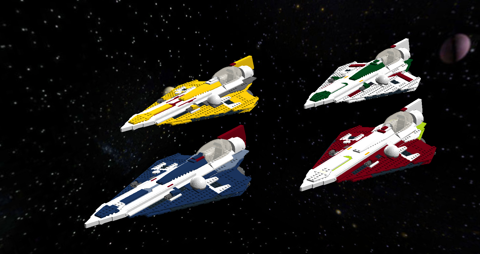 Custom Lego Jedi Starfighter UCS