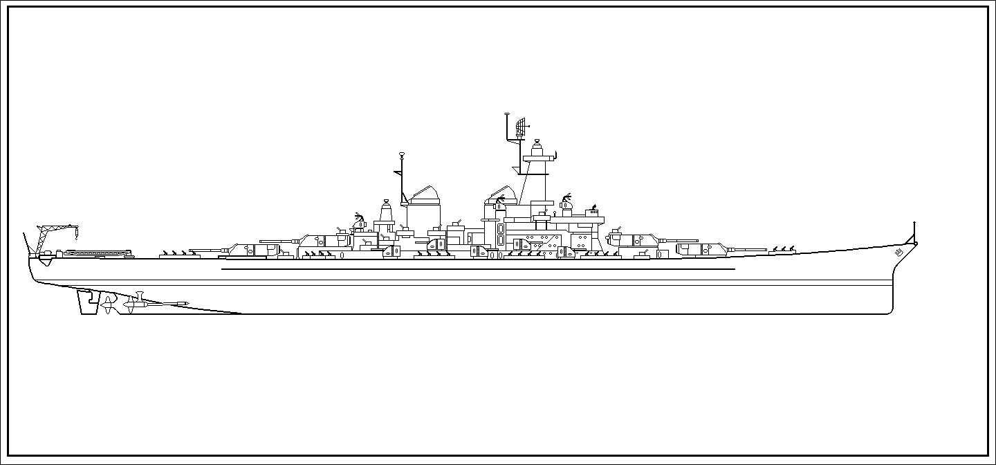 Montana Class Battleship Line Art by wingzero-01-custom on DeviantArt