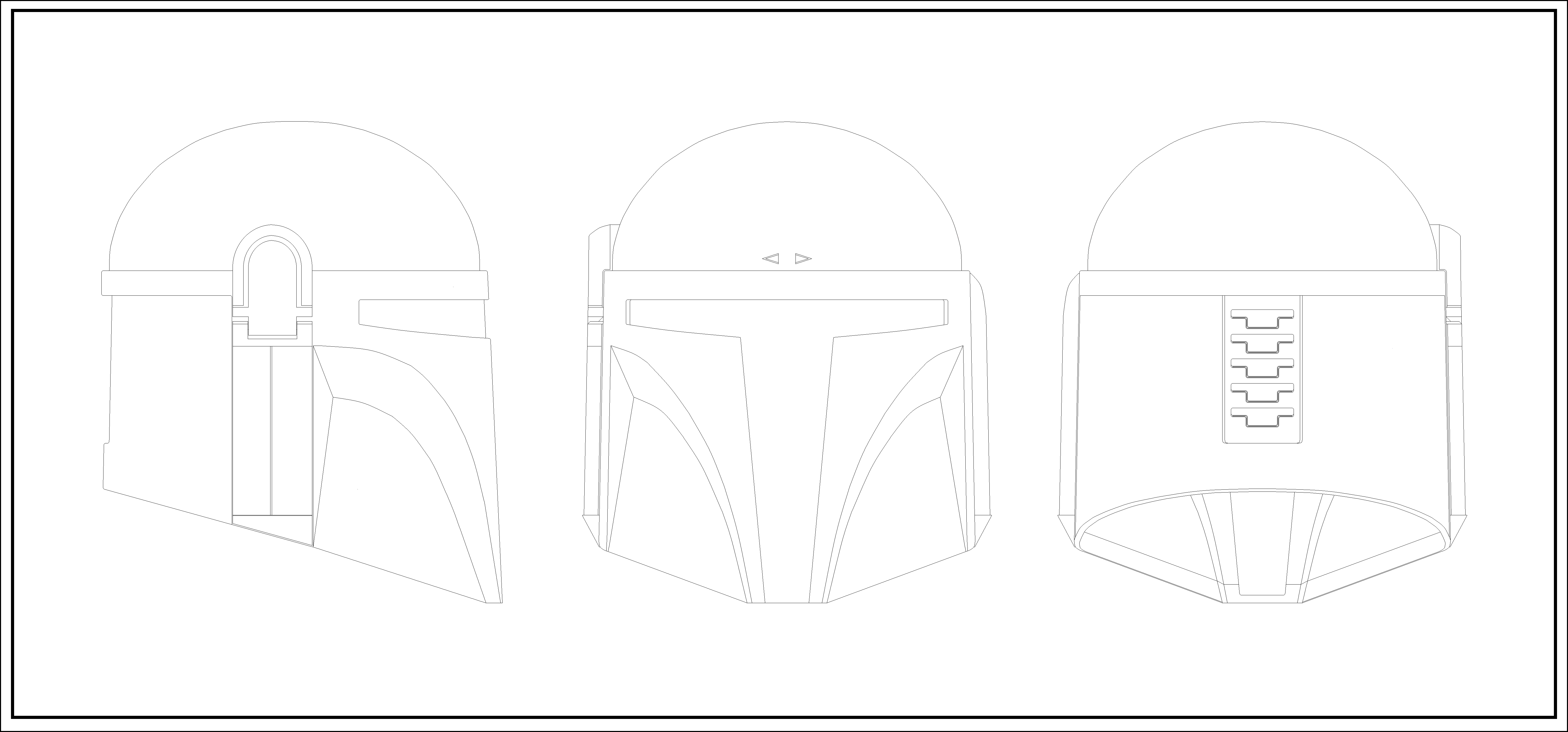 Classic Mandalorian Helmet Lineart by wingzero01custom on DeviantArt