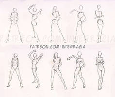 Sketches 28 - Woman standing practice