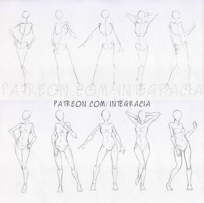 Sketches 48 - Woman standing practice 2