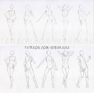 Sketches 48 - Woman standing practice 2