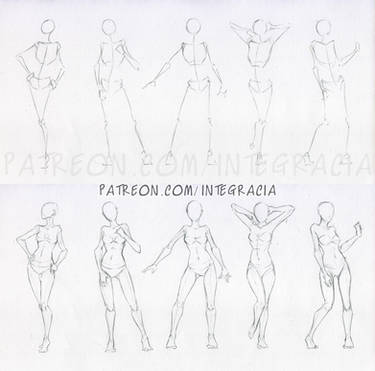 Sketches 48 - Woman standing practice 2