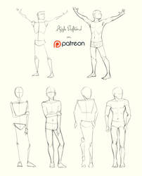 images Cute Poses Drawing Male tutorial body men anatomy poses on