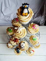 Sanrio cupcake tower