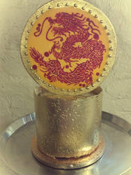 Chinese dragon print