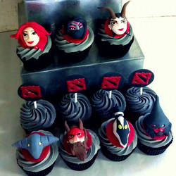 Dota 2 cupcakes