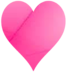 Pink Vector Heart Size Two