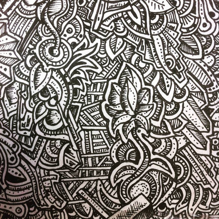 abstract pattern zentangle flower drawing by NikitaGrabovskiy on DeviantArt