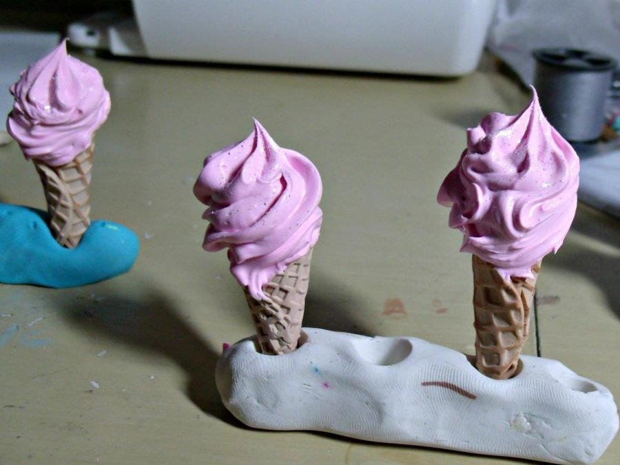 Ice Cream Cone Drawer Knobs WIP