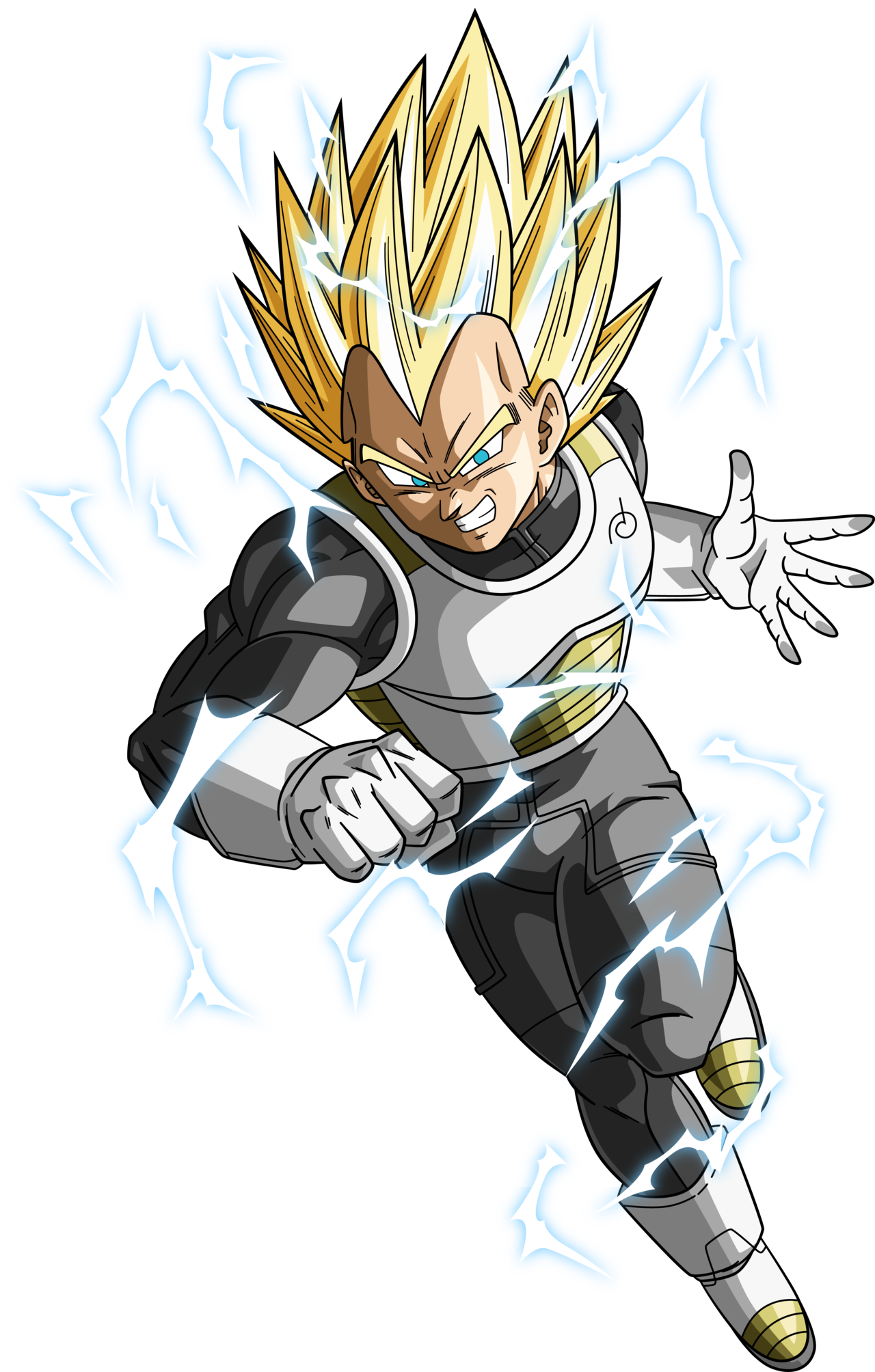 Vegeta (SSJ1 and SSJ2) by ChemistryChandra on DeviantArt