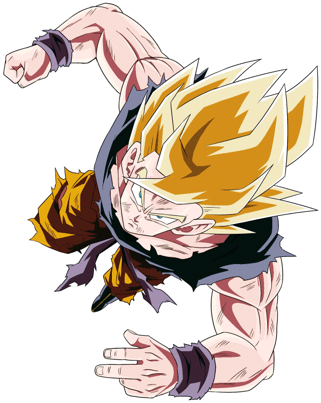 Son goku super sayajin 1 by PaintAnimes on DeviantArt