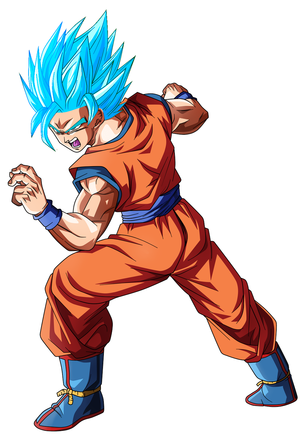 BOTON GOKU BLUE 2