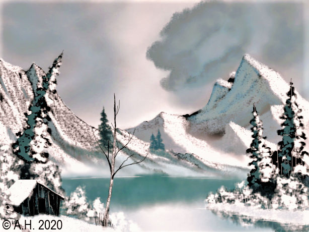 MS Paint 3D Bob Ross: Shades Of Grey by Mewpup on DeviantArt