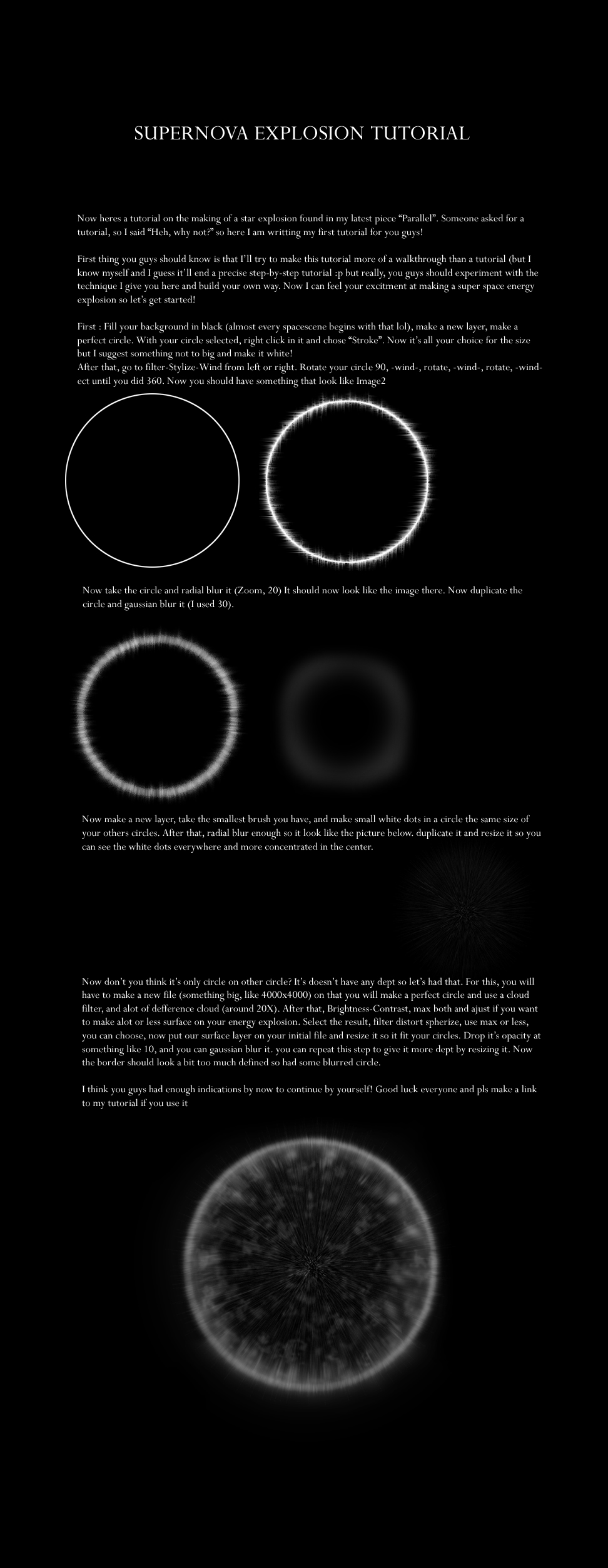 Supernova Explosion Tutorial