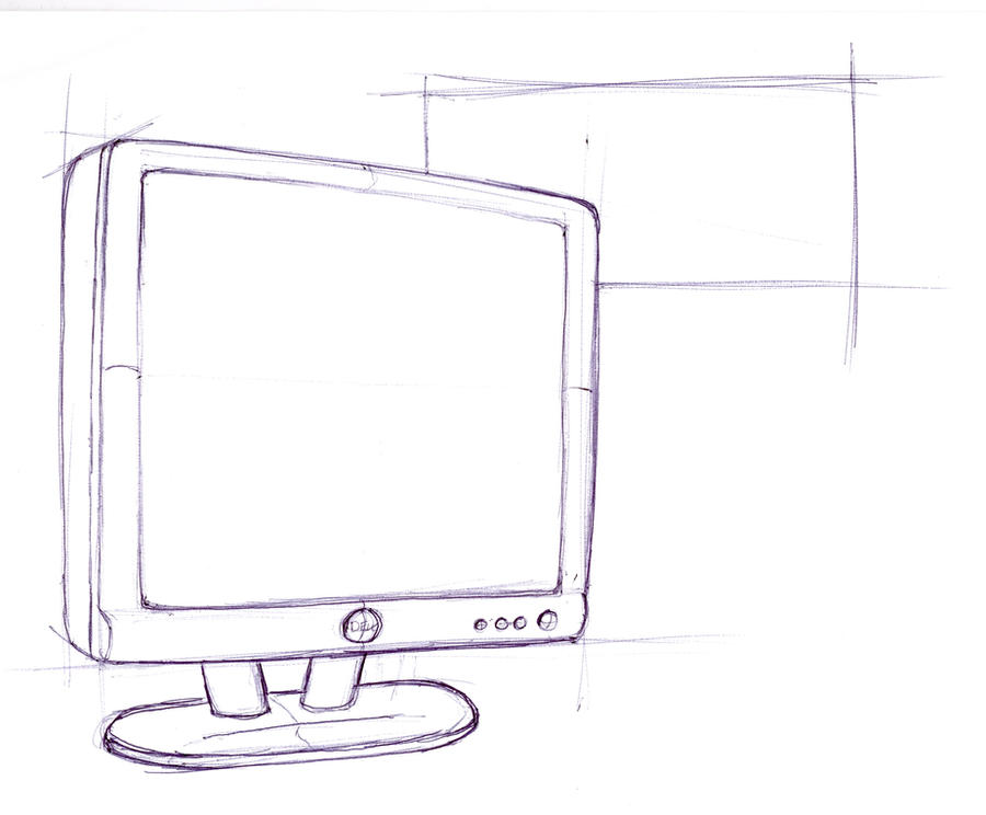 Monitor Sketch by Pizot on DeviantArt